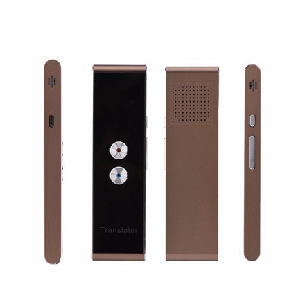 Portable Smart Voice Translator Upgrade Version for Learning Travel Business Meeting 3 in 1 voice Text Photo Language Translator(brown)-garmade.com
