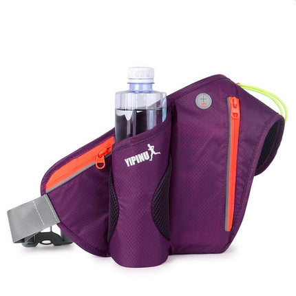 Multifunctional Outdoor Sports Water Bottle Running Waist for Men Women As Fanny Pack Bum Bag(Purple)-garmade.com