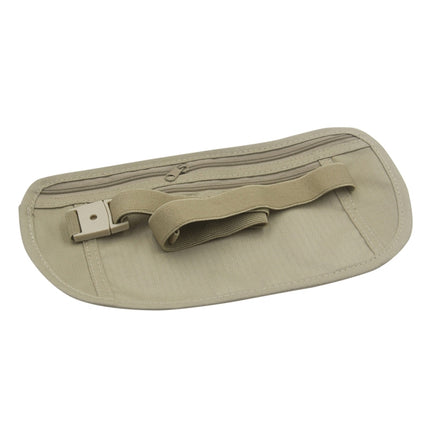5 PCS Multifunctional Outdoor Waist Belt Bag Travel Anti-theft Invisible Phone (Khaki)-garmade.com