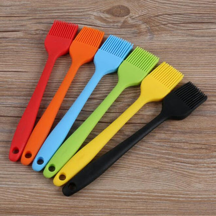 5 PCS Silicone Brush Baking BBQ Oil Brushes Barbeque Tools for Kitchen Tool(red)-garmade.com