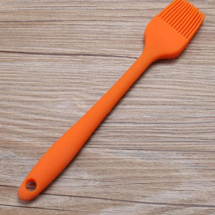 5 PCS Silicone Brush Baking BBQ Oil Brushes Barbeque Tools for Kitchen Tool(orange)-garmade.com
