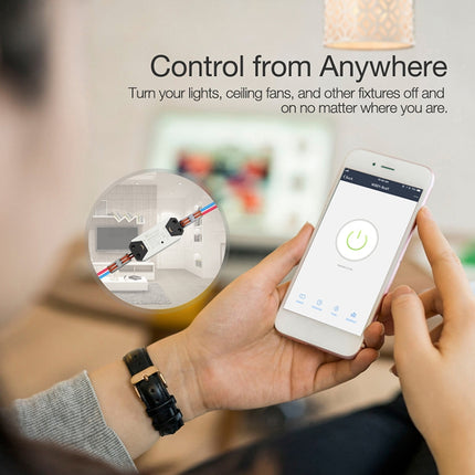 DIY WiFi Smart Light Switch Timer Universal Breaker Wireless Remote Control Works with Alexa Google Home Smart Home Automation-garmade.com