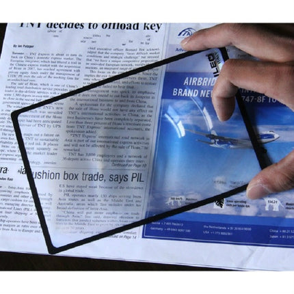 Card Slim Reading 3x Magnifier Business Card Magnifier, Specification:120×180mm-garmade.com