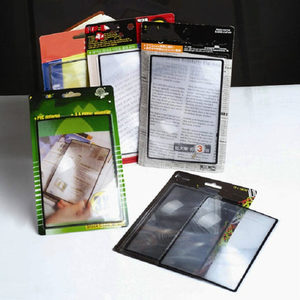 Card Slim Reading 3x Magnifier Business Card Magnifier, Specification:120×180mm-garmade.com