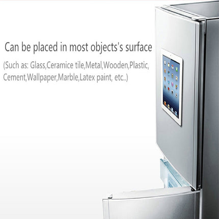 Wall-mounted iPad Magnetic Adsorption Universal Sticker Mobile Phone Wall Bracket(White A)-garmade.com