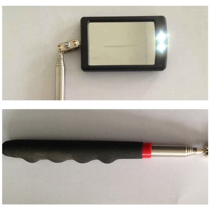 LED Work Light Inspection Mirror Extending Car Chassis Angle View Automotive Telescopic Detection Tool For Car Repair-garmade.com