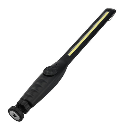 10W USB Rechargeable Adjustable COB LED Slim Work Light with Hook(Black)-garmade.com