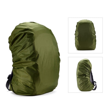 Waterproof Dustproof Backpack Rain Cover Portable Ultralight Outdoor Tools Hiking Protective Cover 35L(Arm Green)-garmade.com