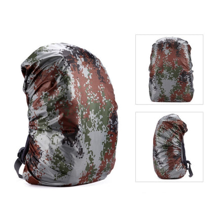 Waterproof Dustproof Backpack Rain Cover Portable Ultralight Outdoor Tools Hiking Protective Cover 35L(Digital Camouflage)-garmade.com