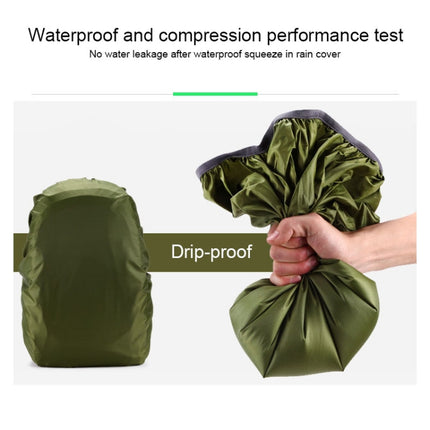 Waterproof Dustproof Backpack Rain Cover Portable Ultralight Outdoor Tools Hiking Protective Cover 45L(Arm Green)-garmade.com
