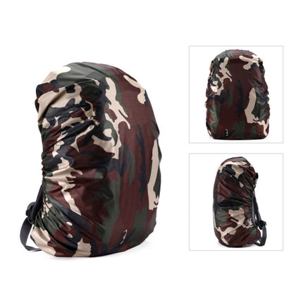 Waterproof Dustproof Backpack Rain Cover Portable Ultralight Outdoor Tools Hiking Protective Cover 45L(Camouflage)-garmade.com