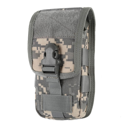 2 PCS Multifunctional Molle System Waist Bag Outdoor Running Pockets for Mobile Phone under 5.5 inch(ACU)-garmade.com