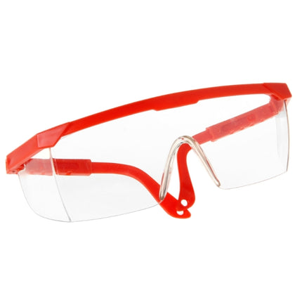 10 PCS Outdoor Safety Glasses Spectacles Eye Protection Goggles Dental Work Eyewear(Red Frame White Lens)-garmade.com