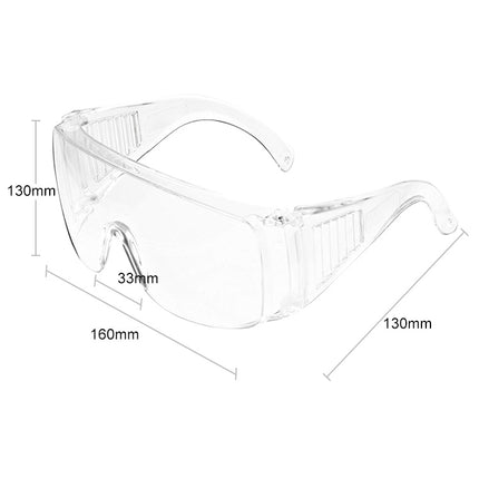 Clear Vented Safety Goggles Eye Protection Protective Lab Anti Fog Glasses-garmade.com