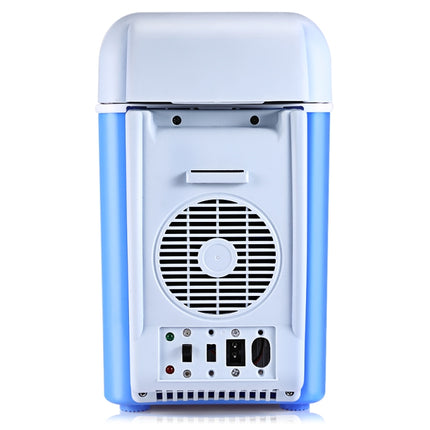 7.5L Capacity Portable Car Refrigerator Cooler Warmer Truck Thermoelectric Electric Fridge for Travel RV Boat(Blue)-garmade.com