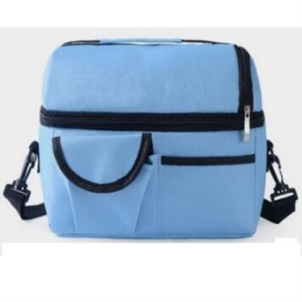 Lunch Bag Reusable Insulated Bag Multifunctional Waterproof Insulated Lunch Box(Light blue)-garmade.com