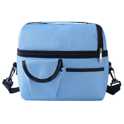 Lunch Bag Reusable Insulated Bag Multifunctional Waterproof Insulated Lunch Box(Light blue)-garmade.com