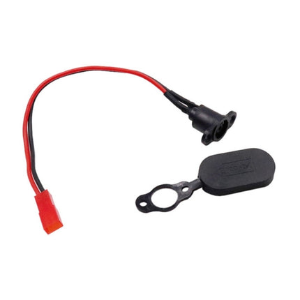 3 PCS For Xiaomi Mijia M365 Electric Scooter Accessories Waterproof Connector Battery Charging Head(with Black Waterproof Cover)-garmade.com