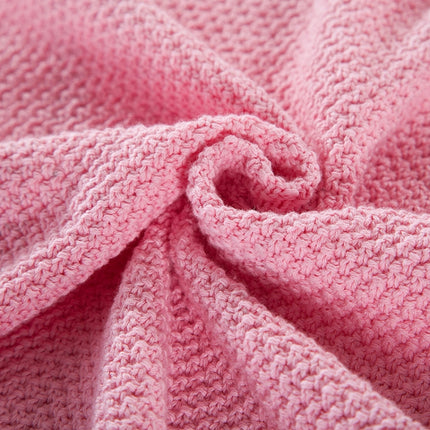 Newborn Baby Blanket Cotton Toddler Bedding Quilt Newborn Swaddle Wrap, Size:120*180cm(White)-garmade.com