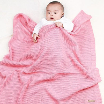 Newborn Baby Blanket Cotton Toddler Bedding Quilt Newborn Swaddle Wrap, Size:120*180cm(White)-garmade.com