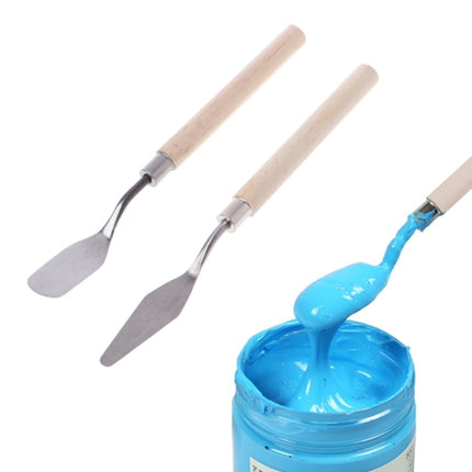 2Pcs Stainless Steel Palette Knife Spatula Scraper for Mixing Art Oil Painting-garmade.com