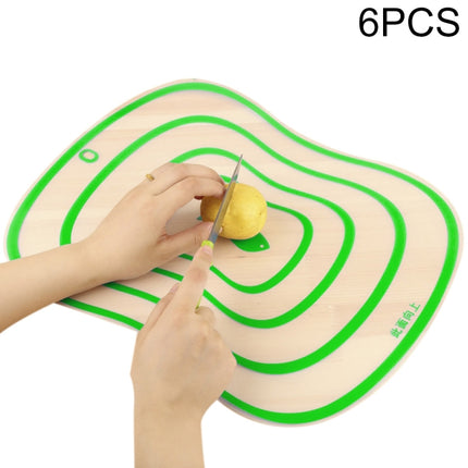 6 PCS Kitchen Chopping Blocks Flexible Transparent PP Cutting Boards S(20x14.8cm)(Green)-garmade.com