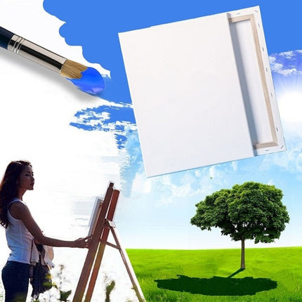 5 PCS Oil Acrylic Paint White Blank Square Artist Canvas Wooden Board Frame, 15x15cm-garmade.com