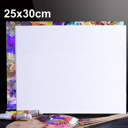 5 PCS Oil Acrylic Paint White Blank Square Artist Canvas Wooden Board Frame, 25x30cm-garmade.com