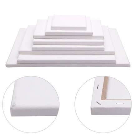 5 PCS Oil Acrylic Paint White Blank Square Artist Canvas Wooden Board Frame, 40x40cm-garmade.com