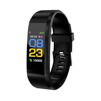 ID115 0.96 inch OLED Screen Smart Watch Wristband Pedometer Sport Fitness Tracker Bracelet(Black)-garmade.com