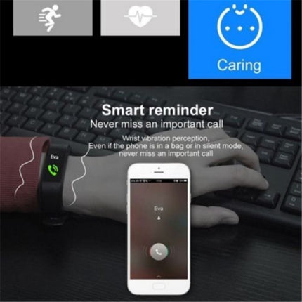 ID115 0.96 inch OLED Screen Smart Watch Wristband Pedometer Sport Fitness Tracker Bracelet(Black)-garmade.com