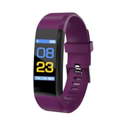 ID115 0.96 inch OLED Screen Smart Watch Wristband Pedometer Sport Fitness Tracker Bracelet(Purple)-garmade.com