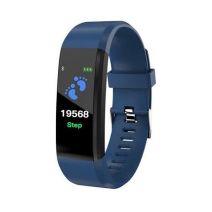 ID115 0.96 inch OLED Screen Smart Watch Wristband Pedometer Sport Fitness Tracker Bracelet(Blue)-garmade.com