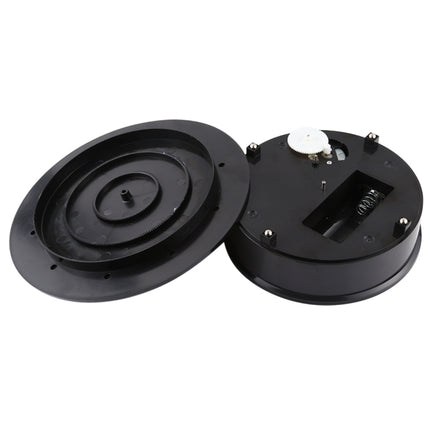 30cm 360 Degree Electric Rotating Turntable Display Stand Video Shooting Props Turntable for Photography, Load 4kg (Black)-garmade.com