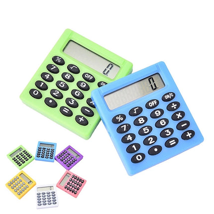 Pocket Cartoon Mini Calculator Candy Colors Handheld Coin Batteries Calculation Tool(Color Radom Delivery)-garmade.com