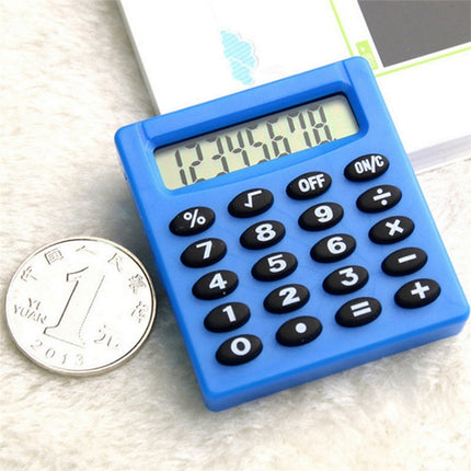 Pocket Cartoon Mini Calculator Candy Colors Handheld Coin Batteries Calculation Tool(Color Radom Delivery)-garmade.com