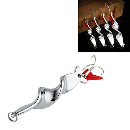 Rotating Metal Spinner Fishing Lure Hard Baits Fish Hook Tackle, Weight:10g-garmade.com