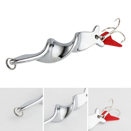 Rotating Metal Spinner Fishing Lure Hard Baits Fish Hook Tackle, Weight:10g-garmade.com