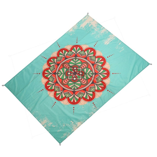 Outdoor Color Beach Mat Waterproof Picnic Mat, Size:1x1.4m(Colorful Flowers)-garmade.com