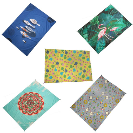 Outdoor Color Beach Mat Waterproof Picnic Mat, Size:1x1.4m(Fish Pattern)-garmade.com