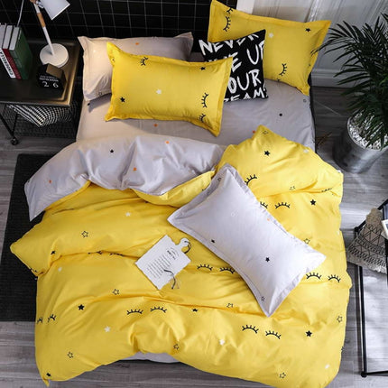 Bedding Set Luxury Family Set Sheet Duvet Cover Pillowcase, Size:1.8m Four-piece bedsheet(Zebra)-garmade.com