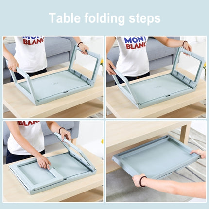 Portable Laptop Desk Student Dormitory Lazy Study Folding Table(Beige)-garmade.com