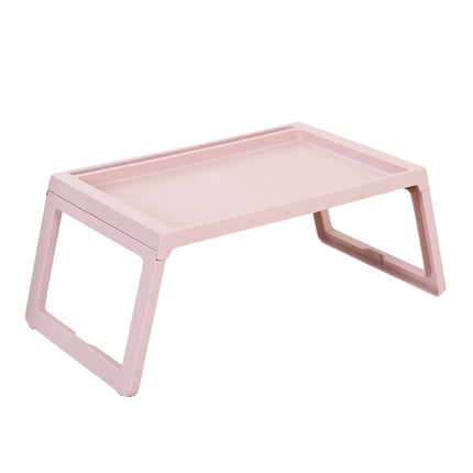 Portable Laptop Desk Student Dormitory Lazy Study Folding Table(Pink)-garmade.com