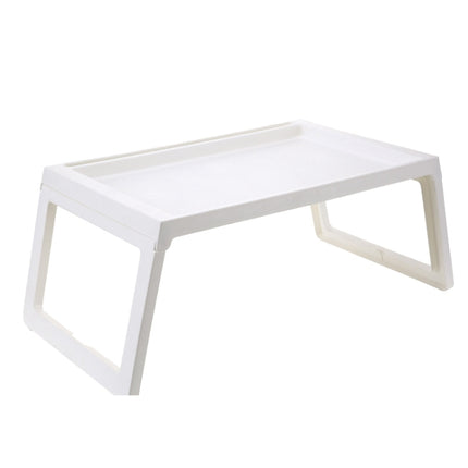 Portable Laptop Desk Student Dormitory Lazy Study Folding Table(White)-garmade.com