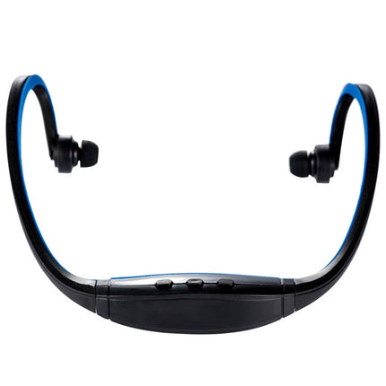 S9 Wireless Sports Bluetooth Earphones for iPhone Huawei XiaoMi Phone, Support TF / SD Card & Microphone(Blue)-garmade.com