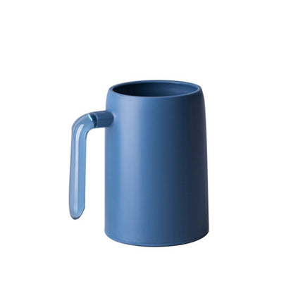Household Wash Cup Portable Transparent Handle Mouthwash Cup(Blue)-garmade.com