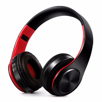 HIFI Stereo Wireless Bluetooth Headphone for Xiaomi iPhone Sumsamg Tablet, with Mic, Support SD Card & FM(Golden black)-garmade.com