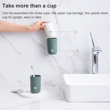 Magnetic Toothbrush Mouthwash Cup Creative Toothbrush Set Wash Cup(Blue)-garmade.com