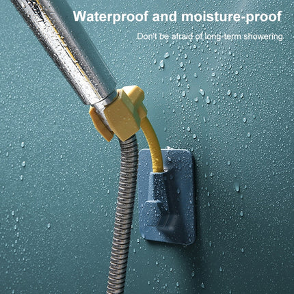 2 PCS Multifunctional Adjustable Shower Bracket Bathroom Paste-type Shower Nozzle Base(Black)-garmade.com