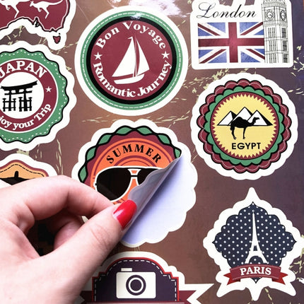 20 PCS Retro Travel Theme Laptop Sticker-garmade.com
